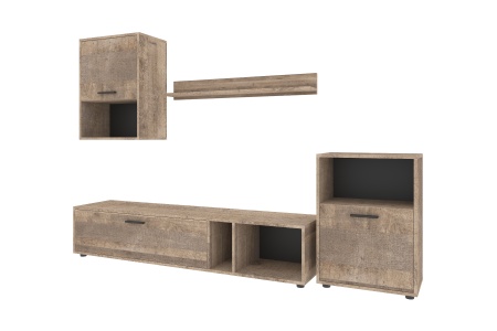 Гостиная Rock дуб гранж песочный