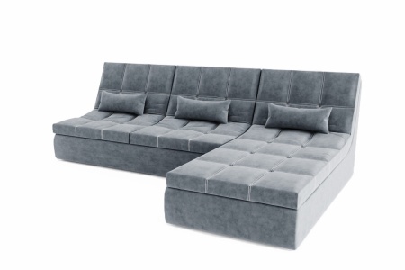 Диван Прямой Коста-Рика 2 с Оттоманкой (Ш-2260 х Г-1800 х В-1020 мм)/Разные Цвета