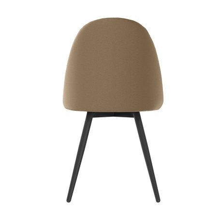 Комплект стульев Диор (2 шт), черный велюр бежевый