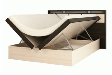 Кровать Фудзи Дуб Венге/Дуб Молочный