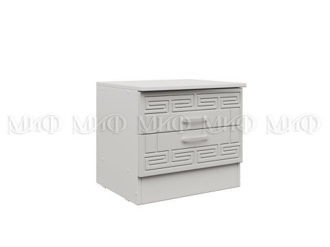 Тумба Прикроватная Афродита-1 МДФ- 2 шт (Ш-400 x В-466 x Г-430 мм) Белый Глянец