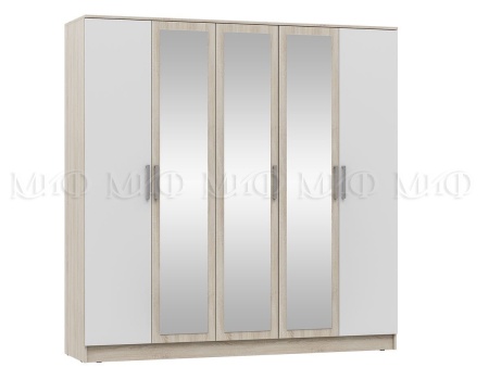 Шкаф 5-ти Створчатый Марго МДФ (Ш-2000 x В-2016 x Г-520 мм)/Разные Цвета