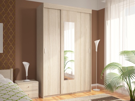 Шкаф-Купе Комфорт-9 (Ш-1300 × В-2000 × Г-520 мм)/Разные Цвета