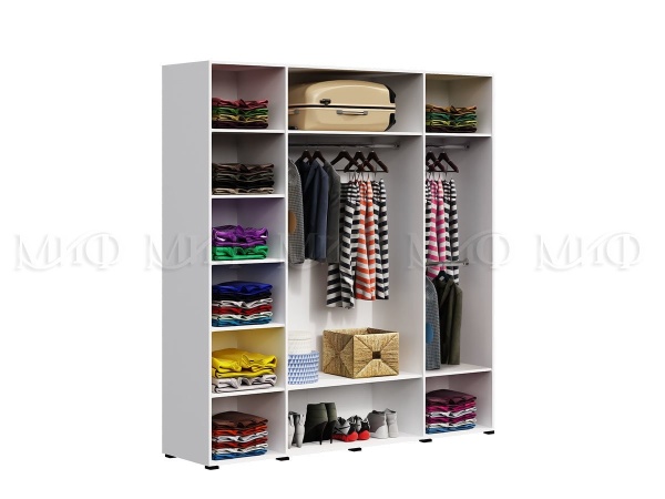 Шкаф 4-х Дверный Ницца NEW МДФ  (Ш-1800 x В-2236 x Г-524 мм)