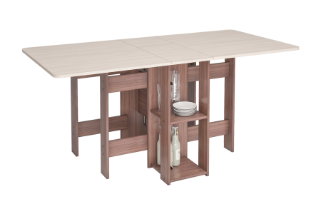 Стол-книжка 2 с баром ясень шимо темный / ясень шимо светлый